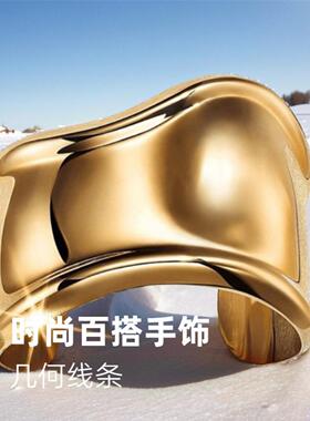 2024春新款几何金属手镯