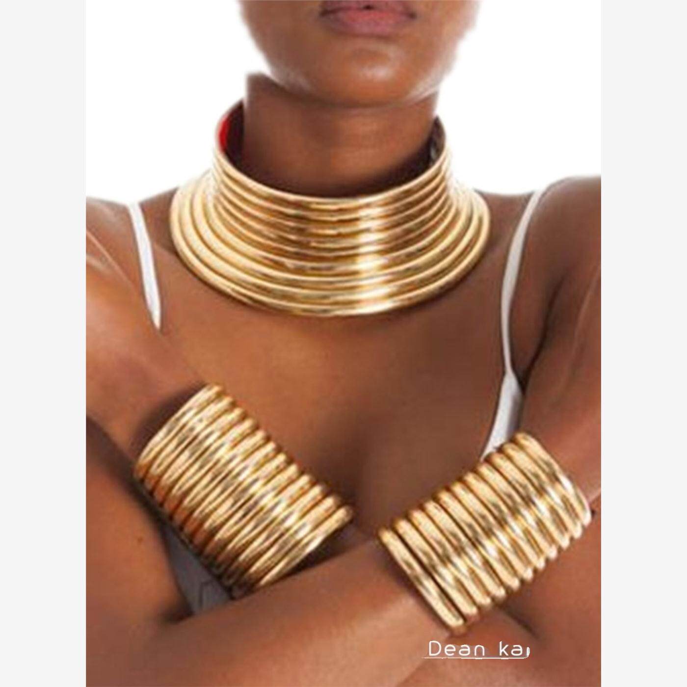 夜店埃及艳后非洲风情夸张大气项圈手圈项链饰品choker necklaces