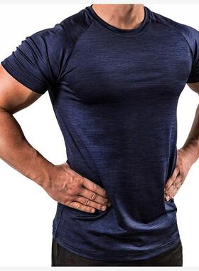 Men's sports running shirt short sleeve男运动T恤高弹短袖