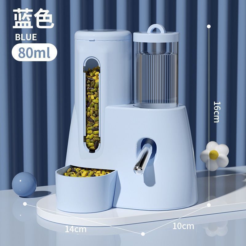仓鼠自动饮水喂食二合一防推倒