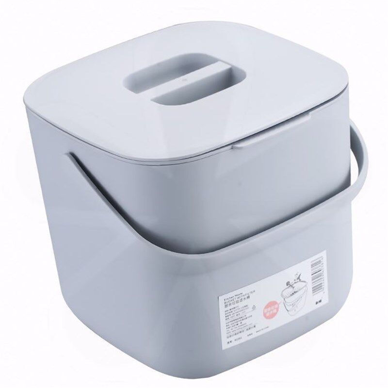 厨余垃圾桶家用带盖桌面干湿分类餐厨防臭厨房台面专用沥水分离i.