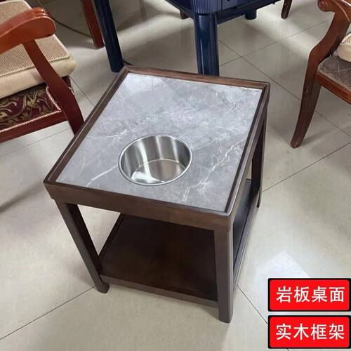 高档麻将机茶几双层加厚麻将桌旁边角几茶楼棋牌室茶几专用茶水架