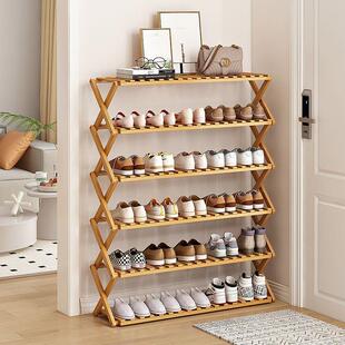 高颜值免安装简易鞋架子室内多层小窄家用门口可折叠鞋柜收纳神器