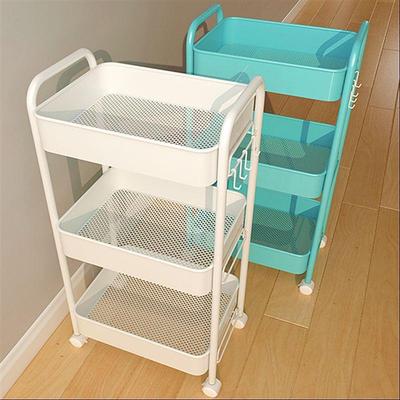 小推车置物架厨房落地多层零食婴儿客厅卧室卫生间移动储物收纳架