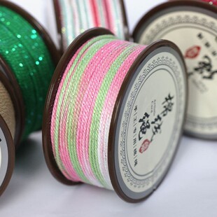 1mm段染星空蒙古手搓棉菩提文玩手绳手链手工编织DIY饰品配件材料