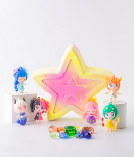 十二星座考古挖掘玩具小女孩挖宝石宝藏儿童手工DIY盲盒