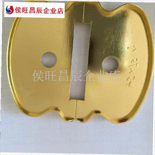 实木楼梯扶手连接件 金色不锈钢连接片遮丑连接S片4.5*7.5