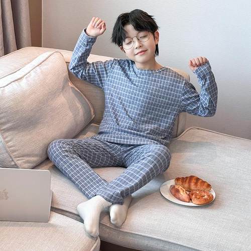 儿童装男睡衣套秋裤2025新