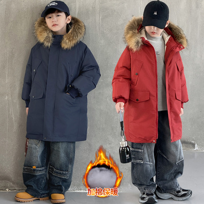 男童冬装羽绒棉服2025新款