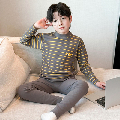 儿童装男睡衣套秋裤2025新
