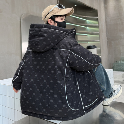 男童冬装羽绒棉服外套2025新款中大儿童冬季棉衣加厚棉袄秋冬款潮