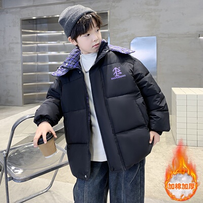 男童冬装羽绒棉服2025新款