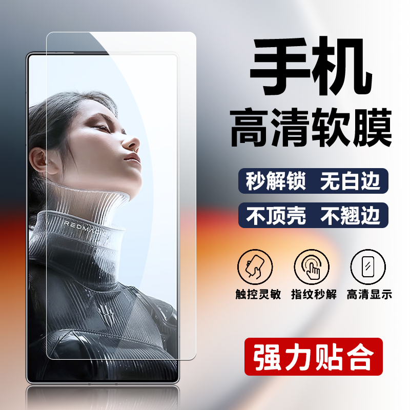 适用努比亚红魔11Pro手机高清软膜红魔11Pro+普通塑料膜红