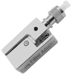 蓝邮FC圆头方形裸光纤适配耦合器FC/UPC法兰盘单多模光缆临时接续OTDR测试裸光纤夹具实验室专用耦合器