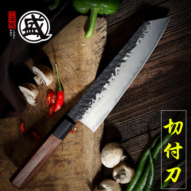 三本盛切付刀料理刀日式主厨刀旬寿司刀牛刀三文鱼专用刀日本进口_虎窝淘