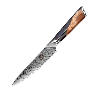 日本进口三本盛大马士革水果刀果皮刀高级家用削皮商用切肉小刀子