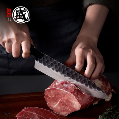 日本三本盛厨房西厨刀牛刀料理日式菜刀寿司刀粉末钢刀厨师刺身刀