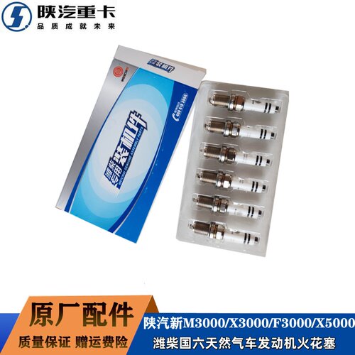 陕汽德龙X5000潍柴WP15国六天然气发动机火花塞1003373173