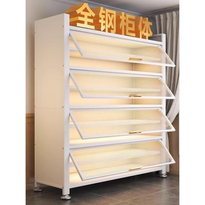 德国入户鞋柜家用门口分层隔断大容量落地储物架多层收纳钢制鞋架