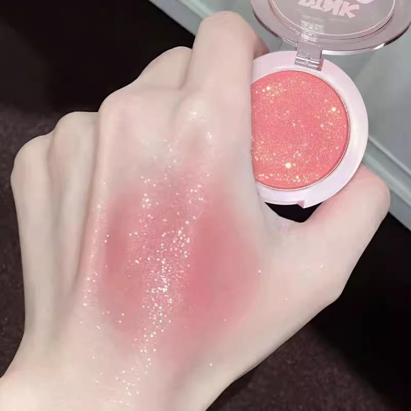 李佳琪推荐纯欲风甜心腮红细闪单色眼影珠光温柔显白素颜提亮胭脂