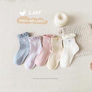 春秋儿童袜子男童女童中筒a类棉袜宝宝童袜诸暨女孩学生无骨6
