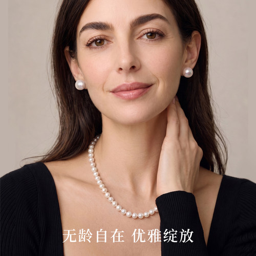 耳夹女无耳洞耳饰经典大珍珠12mm