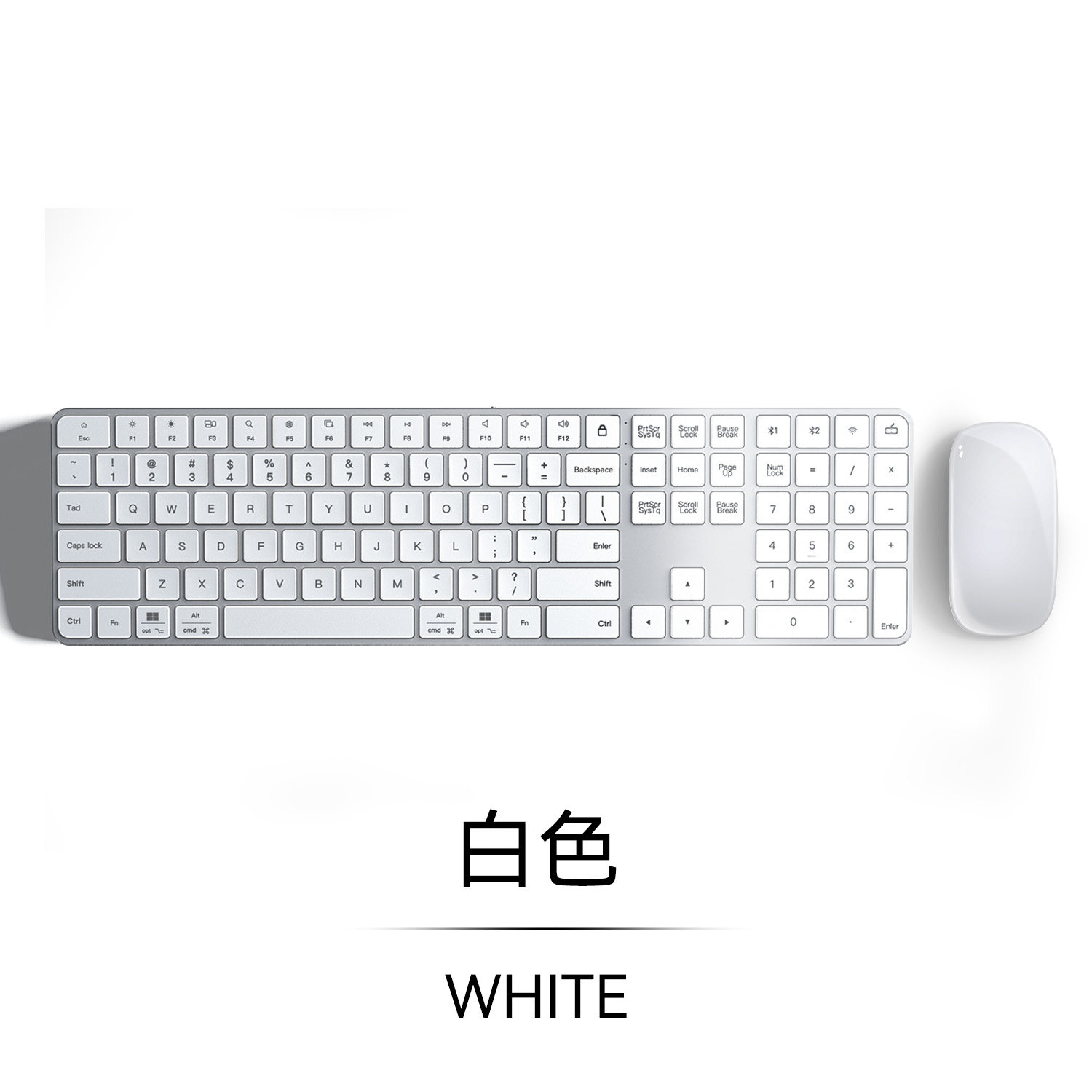 thumbnail for Magic Keyboard for Apple Desktop Laptop Wireless Bluetooth Keyboard Mouse Set Silent Office Woman