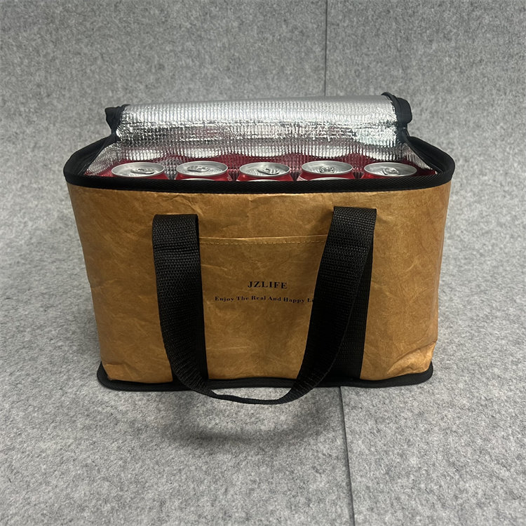 户外露营大容量保温袋车载收纳箱杜邦纸牛皮纸防水油野餐冰包定制