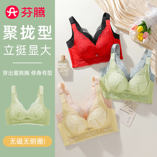 芬腾新款 小胸聚拢显大收纳内衣承托防下垂无钢圈调整型内衣文胸