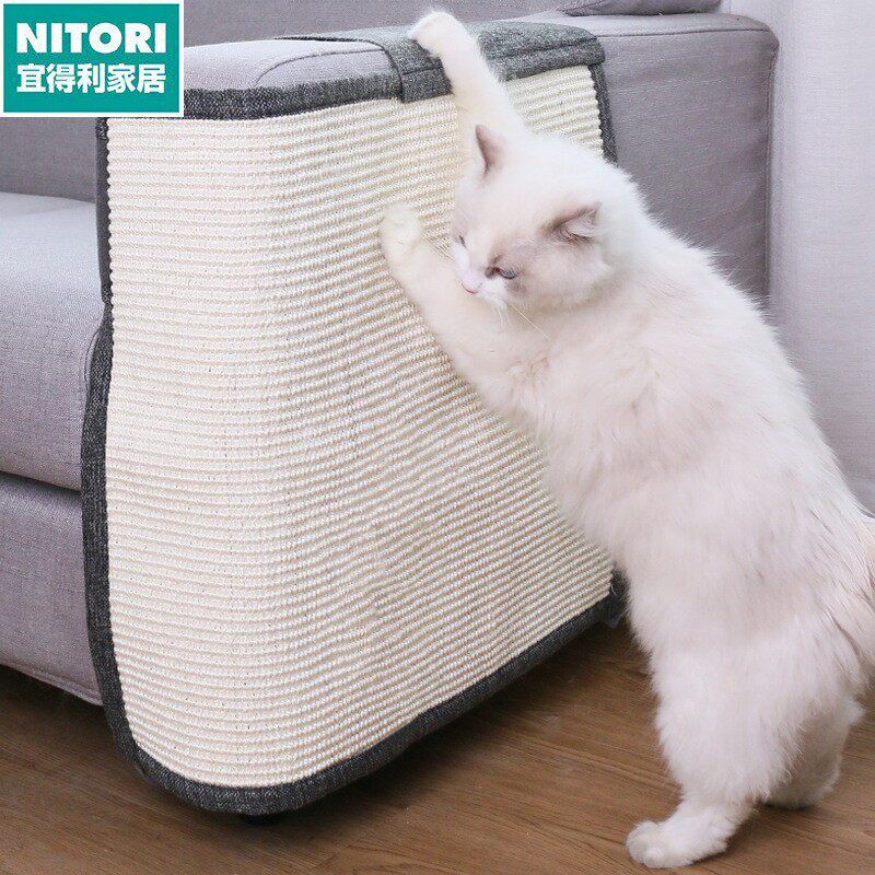 日本进口便宜得利宠物沙发猫抓垫门后挂贴垫剑麻材质猫抓板猫咪玩