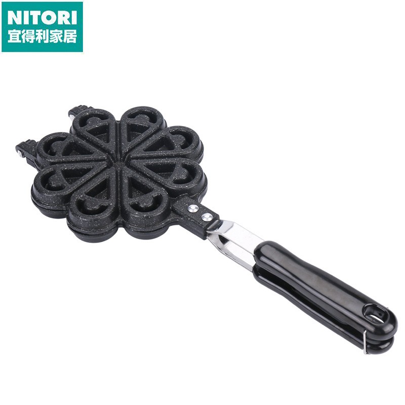 日本进口便宜得利厂家直供华夫饼机松饼机家用水滴花瓣形心形新款
