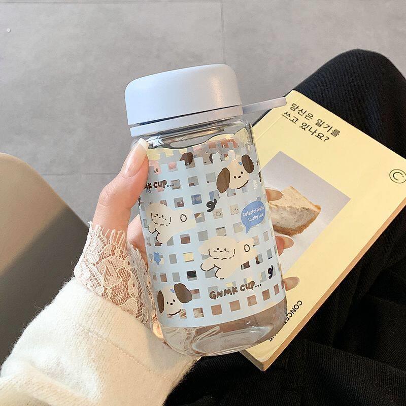 女士随身携带小水杯迷你水杯女生可爱带茶隔泡茶玻璃杯女高颜值便