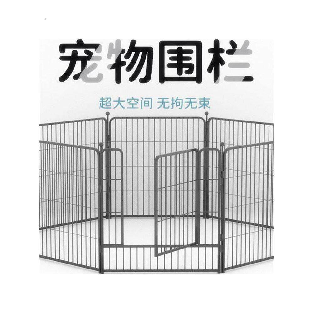 加粗加厚宠物栅栏室内狗窝栅栏隔离门室外狗狗围栏中大型犬狗笼子