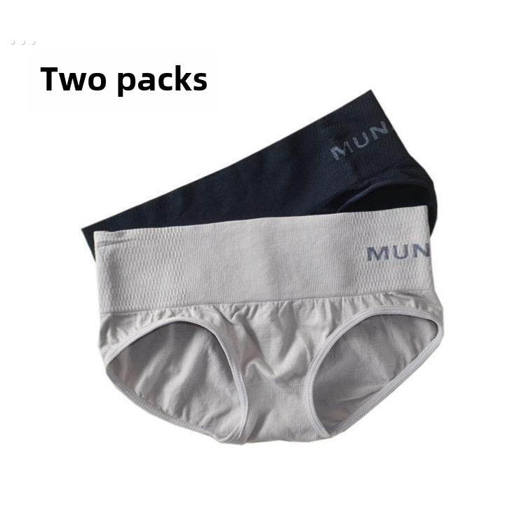 三角内裤女男女通共用内裤无缝紧身收腹低腰弹力象丝袜柔软性感