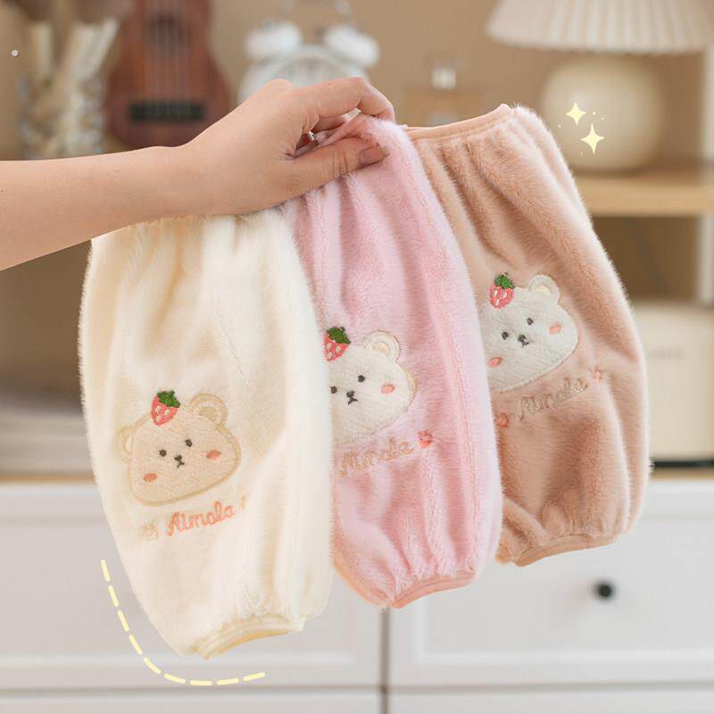 袖套女款秋冬新款可爱长款防污脏羽绒服成人工作儿童手袖套袖