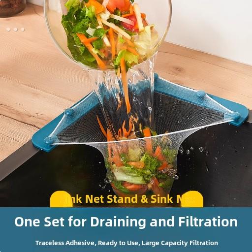 厨房水槽过滤网三角一次性沥水篮漏水网兜洗碗盆水池剩饭防堵神器
