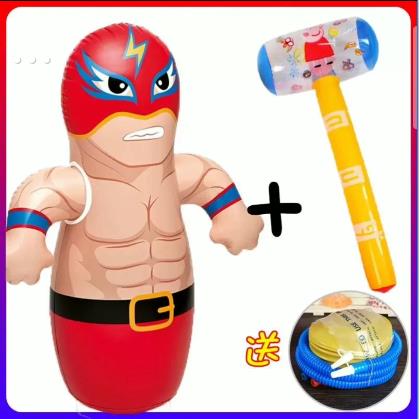 加厚充气闪电侠不倒翁玩具大号儿童宝宝男女孩玩发泄健身90cm拳击