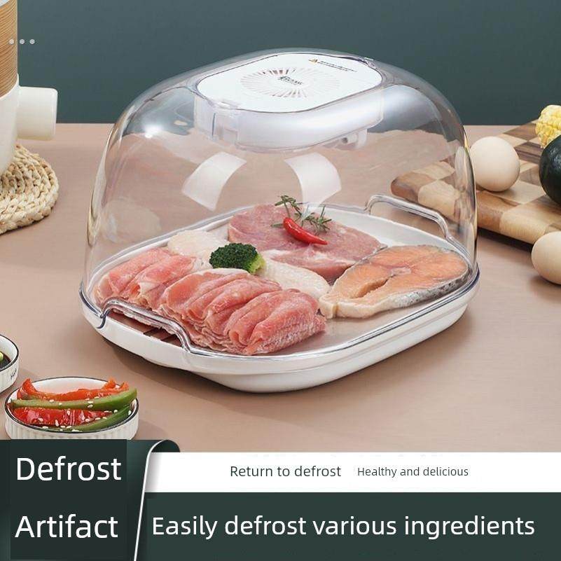 解冻神器家用德国恒温多功能保鲜快速厨房解冻机紫外线杀菌排水筐