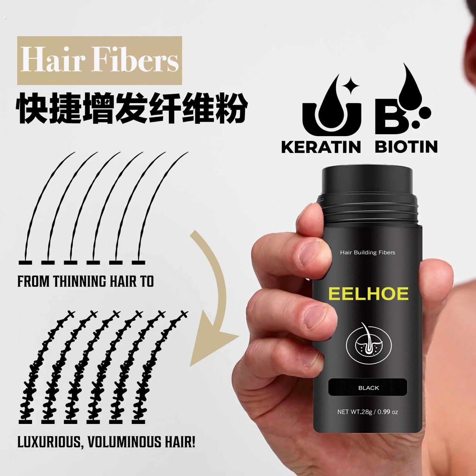 出口补发蓬松纤维粉快速上手头顶发际线填充遮盖男女用密发增发粉