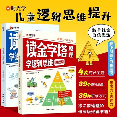 【时光学】读金字塔原理学逻辑思维 儿童漫画思维训练提升表达社交