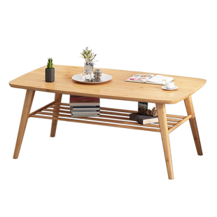 楠竹茶几桌双层客厅家用简约现代简易小桌子沙发边小茶台边几桌子