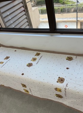 新款水洗棉床上柔软透气学生宿舍床盖90*220cm宽边床单人床