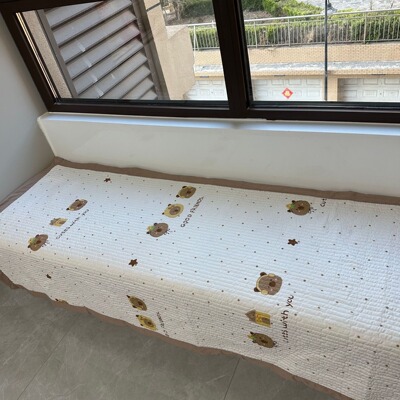棉麻单人床盖学生宿舍水洗棉麻