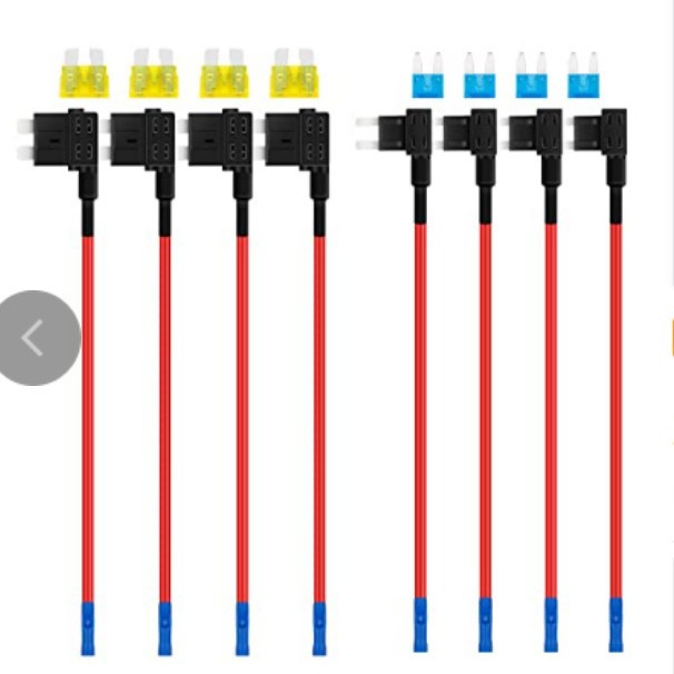 热销12V取电器中号小号8条套装ATC MINI汽车保险丝座取电线座