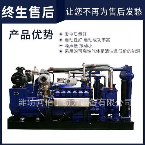 300w沼气发电机  阿伯丁300机kw燃气发电组厂家k发 天然气电机