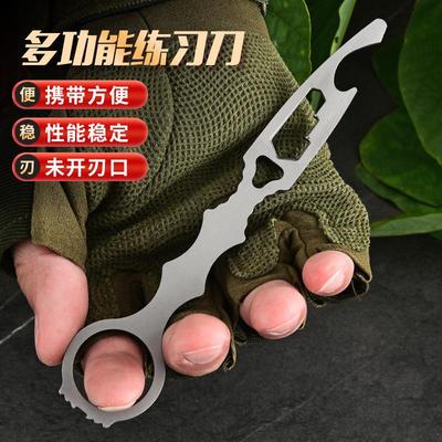 户外爪子生存小直刀176蝴蝶刀高硬度EDC练习多功能随身防生