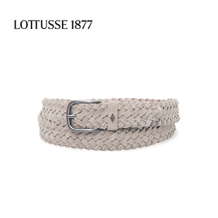 LOTTUSSE/乐途仕新款牛皮手工编织绳纹休闲舒适男士腰带皮带