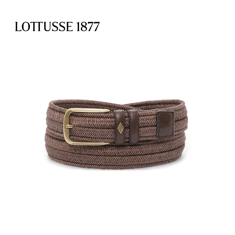 LOTTUSSE/乐途仕新款经典舒适编织腰带男士皮带夏日百搭
