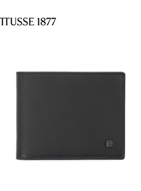 LOTTUSSE/乐途仕简约时尚牛皮男士钱包卡包9.6X7.7cm