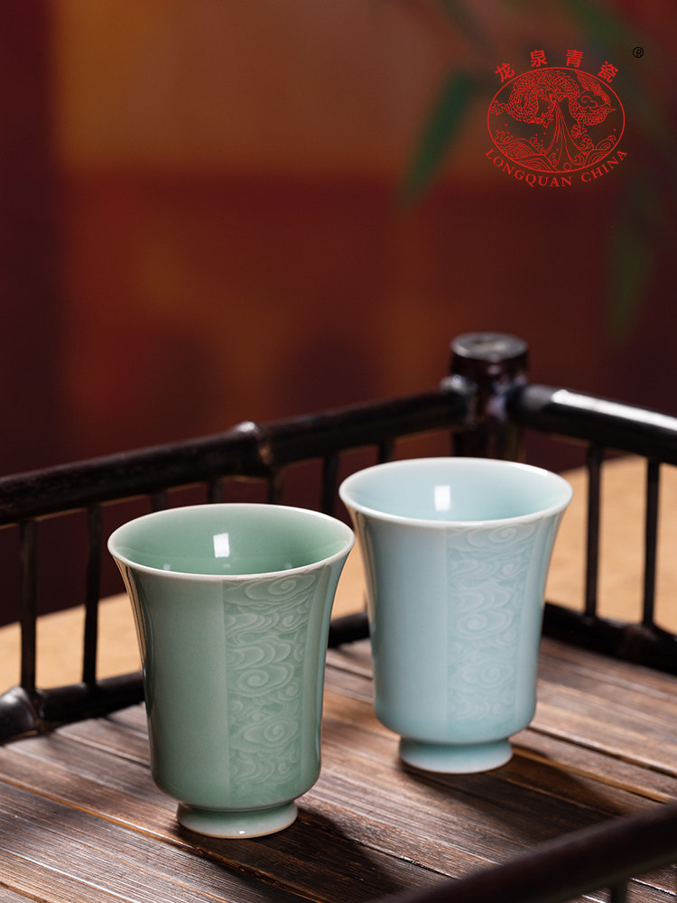 龙泉青瓷主人杯家用陶瓷茶杯个人专用单杯闻香品茗杯功夫茶具单个,餐饮具,茶杯,淘宝优惠券,粉丝福利购,淘宝优惠卷